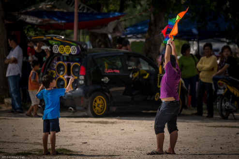 Flying kite